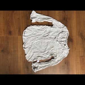 Black and white stripe blouse